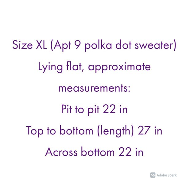 NWT Apt 9 sparkly polka dot sweater - Picture 15 of 15